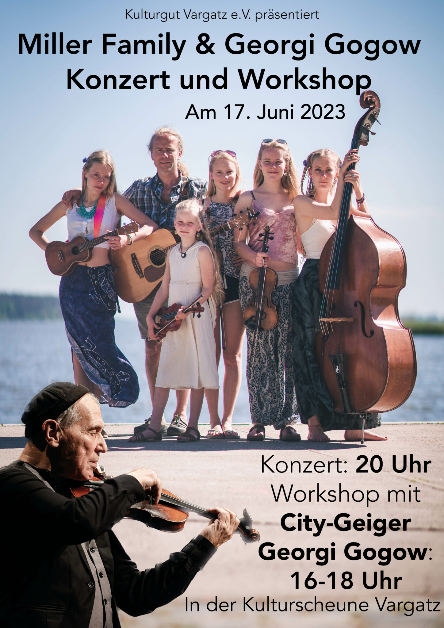 Plakat: Konzert und Workshop mit Georgi Gogow